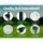 Instahut 3x3m Pop Up Gazebo Marquee Tent, 500D Oxford Fabric, UV & Water Resistant, Adjustable Heights, White