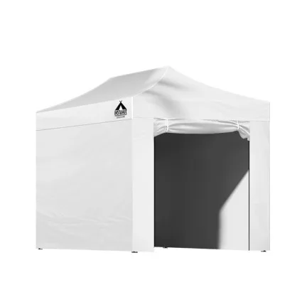 Instahut 3x4.5m Pop Up Gazebo - White, UV & Water Resistant, Durable Steel Frame, Adjustable Heights, Perfect for Events