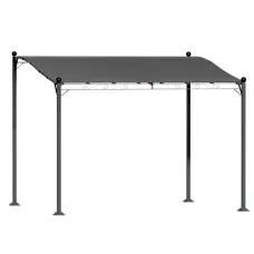 Instahut Iron Art Gazebo Marquee 3m - Elegant UV & Water-Resistant Outdoor Event Tent, Steel Frame, Easy Assembly, Grey