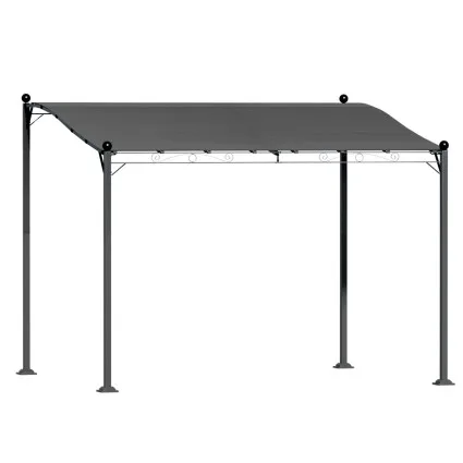 Instahut Iron Art Gazebo Marquee 3m - Elegant UV & Water-Resistant Outdoor Event Tent, Steel Frame, Easy Assembly, Grey