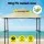 Instahut Beige Grill Gazebo 243x150x250cm - UV Resistant Steel Frame, Polyester Fabric, Hanging Hooks, Bottle Opener