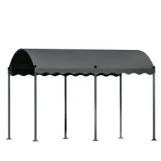 Instahut 4x3m Iron Art Gazebo Marquee - UV & Water-Resistant Outdoor Wedding Tent, Steel Frame, Easy Setup, Grey