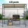 Instahut Beige Grill Gazebo: UV & Water-Resistant, Steel Frame, 218cm x 112cm for Outdoor BBQ & Patio, Includes Hooks