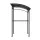 Instahut Outdoor BBQ Grill Gazebo with Shelf Hooks and Bottle Opener Grey