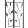 Instahut 3x3m Iron Art Gazebo Marquee Tent - Elegant Grey PE Fabric, UV & Water Resistant, Steel Frame, Easy Assembly