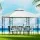 Instahut 3x3m Iron Art Gazebo - Elegant White Outdoor Wedding Tent, Water & UV Resistant, Easy Assembly, 1-Year Warranty