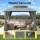 Instahut 3x3m Outdoor Gazebo with Steel Frame, Double Roof, Curtains and Removable Flyscreens Grey