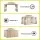 Instahut 3m x 4m Outdoor Gazebo with Removable Flyscreens Curtains Steel Frame Beige Patio Tent