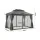 Instahut Gazebo 3x4m Grey Canopy Patio Tent - UV & Water Resistant, Steel Frame, Double Roof, Curtains & Mesh Walls