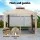 Instahut 3m Brown Gazebo Marquee - UV & Water-Resistant Event Tent with Mesh Walls, Steel Frame, Double Roof