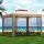 Instahut 3m Brown Gazebo Marquee - UV & Water-Resistant Event Tent with Mesh Walls, Steel Frame, Double Roof