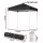 Instahut 2x2m Black Outdoor Gazebo, UV-Resistant Oxford Fabric, Steel Frame, with Base Pods for Patio, Garden, Events