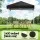 Instahut 2x2m Black Gazebo: UV-Resistant, Adjustable Steel Frame, Easy Setup with Carry Bag for Outdoor Events