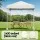 Instahut 2x2m White Gazebo: UV-Resistant, Steel Frame, Adjustable Height, w/ Base Pods for Outdoor Events
