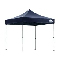 Instahut 3x3m Navy Pop Up Gazebo - Durable 500D Oxford Fabric, UV & Water Resistant, Easy Setup & Adjustable Heights