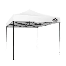 Instahut 3x3 Pop Up Gazebo Tent - 500D Oxford, UV & Water Resistant, Easy Setup, Adjustable Heights, 1-Year Warranty