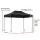 Instahut 3x4.5m Pop Up Gazebo Tent, 500D Oxford Fabric, UV & Water Resistant, Includes Base Pods, Black, Easy Setup