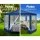 Instahut Hexagonal Gazebo 2x2m Marquee - Mesh Wall, UV & Water-Resistant, Powder Coated Steel Frame, Navy, 2 Entrances