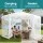 Instahut 2x2m Hexagonal Gazebo Marquee Navy with Mesh Walls UV Resistant Polyester Roof and Steel Frame