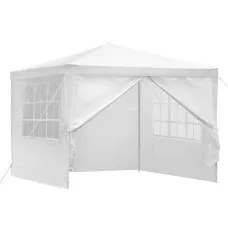 Instahut 3x3m Gazebo Marquee Wedding Tent - Durable Steel Frame, UV & Water Resistant, Easy Setup, Adjustable Height