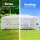 Instahut 3x6m Outdoor Marquee Gazebo - Wedding Party Tent with 6 Removable Panels, UV-Resistant, Waterproof Canopy