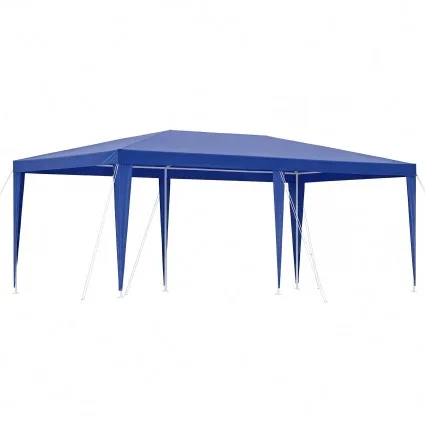 Instahut 3x6m Blue Wedding Gazebo Marquee Tent Powder Coated Steel Frame UV Water Resistant Canopy Outdoor Event