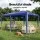 Instahut 3x6m Blue Wedding Gazebo Marquee Tent Powder Coated Steel Frame UV Water Resistant Canopy Outdoor Event