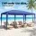 Instahut 3x6m Blue Wedding Gazebo Marquee Tent Powder Coated Steel Frame UV Water Resistant Canopy Outdoor Event