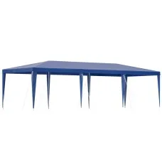 Instahut 3x9m Blue Wedding Party Gazebo – Durable UV & Water-Resistant Canopy with Carry Bag, Ropes & Pegs Included
