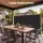 Instahut 1.4 x 3m Retractable Side Awning Privacy Screen Outdoor Sun Shade UV-resistant Water-repellent Black