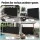 Instahut 1.4 x 3m Retractable Side Awning Privacy Screen Outdoor Sun Shade UV-resistant Water-repellent Black