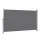 Instahut 1.8 x 3.5m Retractable Side Awning Privacy Screen Outdoor Sun Shade with 180gsm Grey Polyester Fabric