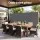 Instahut 1.8 x 3.5m Retractable Side Awning Privacy Screen Outdoor Sun Shade with 180gsm Grey Polyester Fabric