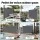 Instahut 1.8 x 3.5m Retractable Side Awning Privacy Screen Outdoor Sun Shade with 180gsm Grey Polyester Fabric