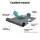 Instahut 1.8 x 3.5m Retractable Side Awning Privacy Screen Outdoor Sun Shade with 180gsm Grey Polyester Fabric
