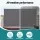 Instahut 1.8 x 3.5m Retractable Side Awning Privacy Screen Outdoor Sun Shade with 180gsm Grey Polyester Fabric
