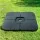 Instahut Outdoor Umbrella Base - 50cm 4-Plate Stand, PE Plastic, 64kg Capacity, UV Resistant, Easy Mobility, Black