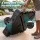 Instahut Outdoor Cantilever Umbrella Base 60kg Fill-able Two-Piece HDPE with Four Wheels 84cm Black