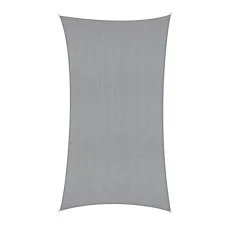Instahut Rectangle Shade Sail 2m x 5m 98% UV Block Commercial Outdoor Canopy Grey Weather Resistant