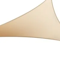 Instahut Shade Sail Triangle 3.6x3.6x3.6M Sand Beige, 100% Polyethylene, UV Block, Weather Resistant Canopy