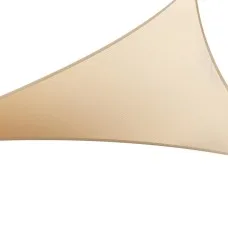 Instahut Triangle Shade Sail 6.1x6.1x6.1M Sand Beige, UV Block, Commercial Grade Cloth, Weather Resistant Canopy