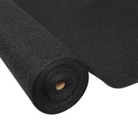 Instahut 50% Shade Cloth 1.83x20m UV-Stabilised Black HPDE Knitted Fabric for Garden, Greenhouse, and Farm Use