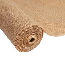 Instahut 50% Shade Cloth 3.66x20m Roll - Heavy Duty UV-Stabilised HDPE, Sandstone Mono-Tape Fabric for Home & Farm Use