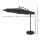 Instahut 3m Charcoal Outdoor Umbrella w/Base - UV50+ Water-Resistant Polyester Canopy, Steel Frame, Portable Design
