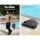 Instahut 3m Grey Cantilever Umbrella w/Base, UV50+ Polyester Canopy, Steel Frame, Water-Resistant, For Garden/Beach