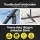 Instahut 3m Black Cantilever Umbrella with Base - UV50+ Water-Resistant Canopy, Steel Frame for Beach or Patio