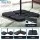 Instahut 3m Charcoal Cantilever Umbrella w/ Base – UV50+ Water-Resistant Polyester Canopy for Beach & Garden