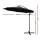 Instahut 3m Cantilever Outdoor Umbrella - UV50+ Black Polyester Canopy, Steel Frame for Garden & Beach