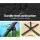 Instahut 3m Cantilever Outdoor Umbrella - UV50+ Black Polyester Canopy, Steel Frame for Garden & Beach