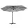 Instahut 3m Cantilever Outdoor Umbrella, Grey UV50+ Polyester Canopy, Steel Frame for Garden, Beach, Patio Shade